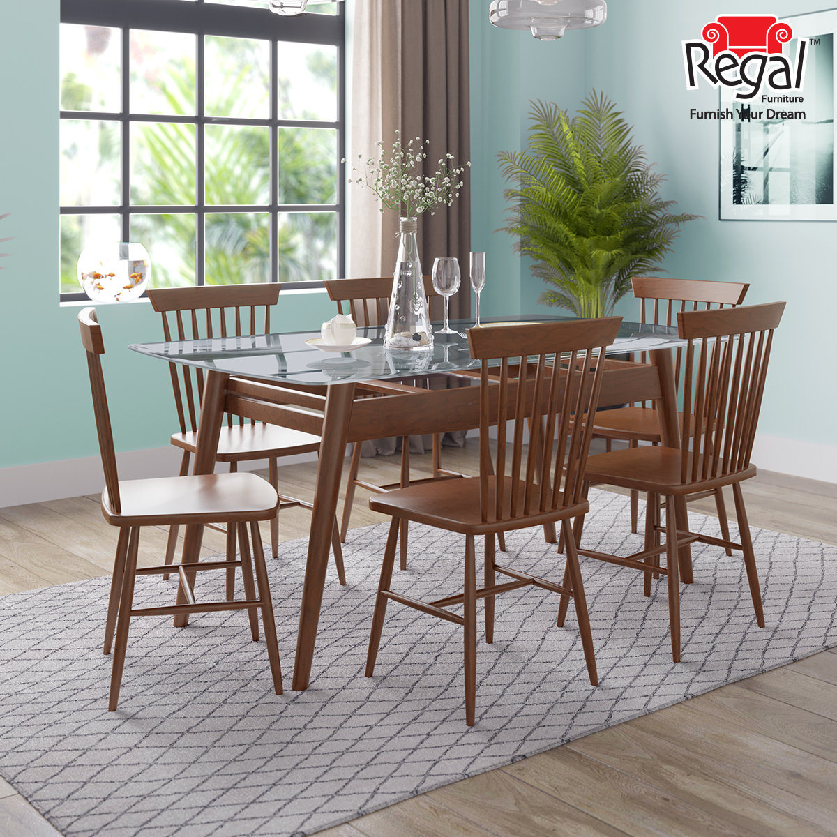 regal metal dining table